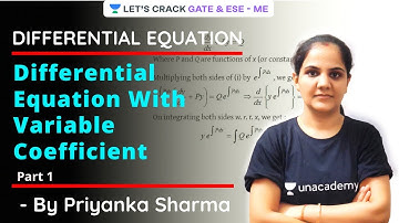 L 12 | Differential Equation with Variable Coefficient (Part 1) | Engineering Mathematics | Priyanka