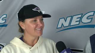 Stonehill Coach Katie Conover Postgame Interview vs University of Rhode Island 2-18-26