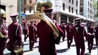 The Central Band of The Latvian Army at The NATO Parade, Norfolk, 2023