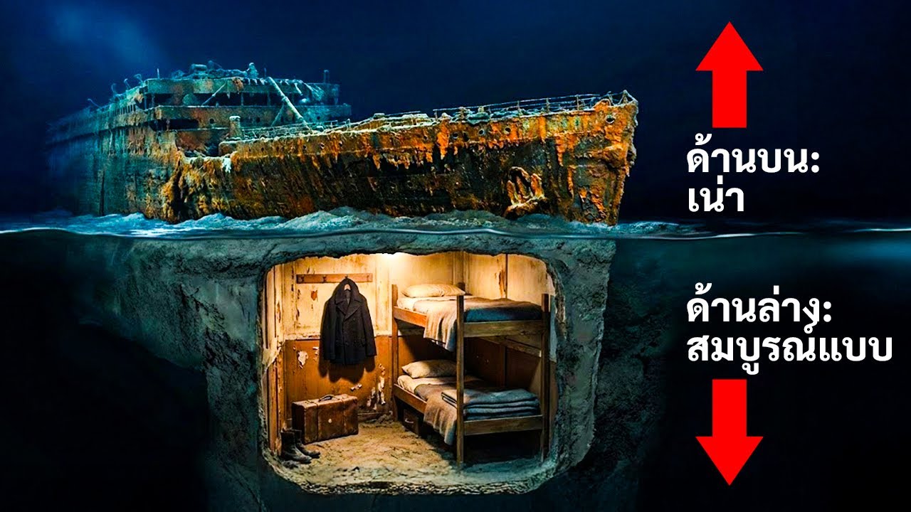 Наиболее хорошо сохранившаяся часть «Титаника» находится на глубине 60 футов под землей.