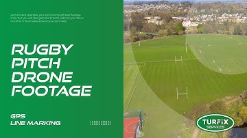 Amazing Drone Footage of the Turf Tank Line Marking Robot at Wotton RFC
