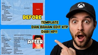 CARA EDIT "KTP" DARI HP!! GAMPANG & CEPAT PAKE TEMPLATE INI
