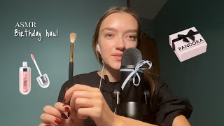 ASMR Birthday Haul | Soft Whispers + Tapping