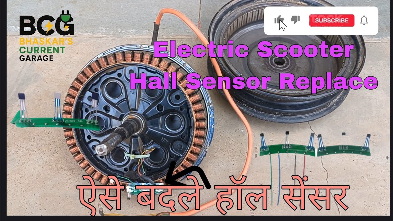 How to Replace Hall Sensor Plate | Hub Motor || 