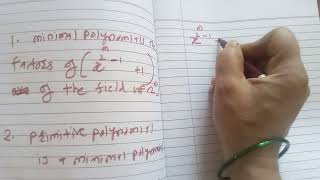 difference between minimal polynomial and primitive polynomial