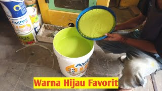 OPLOS CAT TEMBOK AVITEX G28 003 WARNA HIJAU BOLU PANDAN - Warna Cat Tembok MINIMALIS