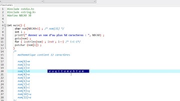 Langage C -  Les chaînes de caractères - les fonctions putchar et strlen | C تعلم البرمجة لغة