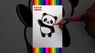 Famous panda coloring easy #panda #drawing #coloring #shorts Profile
