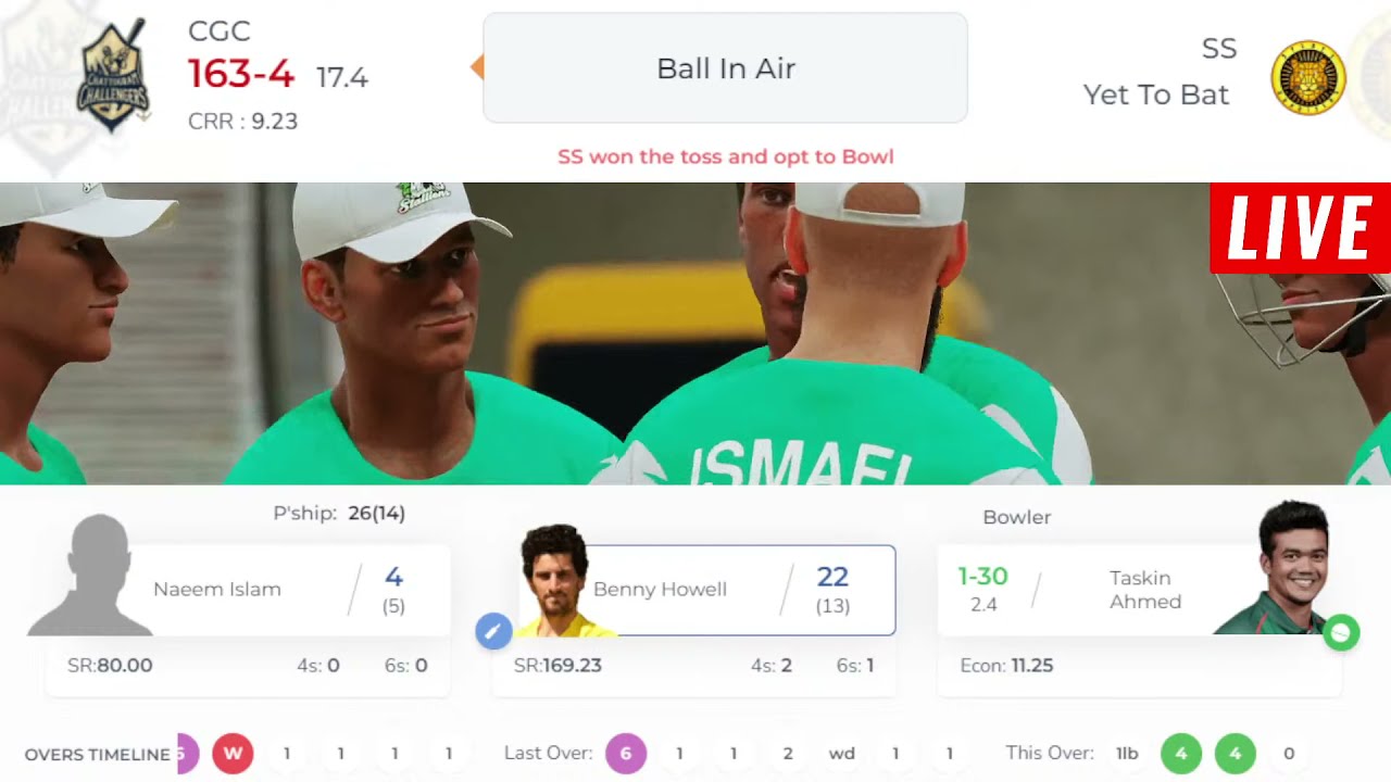 Sylhet vs  Chattogram BPL Live । SS vs CGC। BPL T20 2022 live