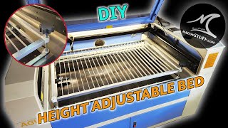 Height Adjustable Bed for Laser - DIY - Laser Machine Upgrades