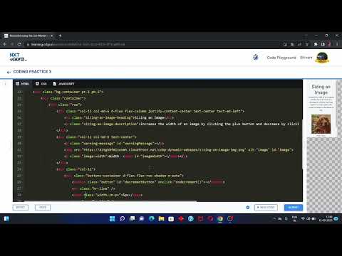 Tip Calculator & Sizing an Image | Coding Practice - 3 | JavaScript | NxtWave CCBP 4.0