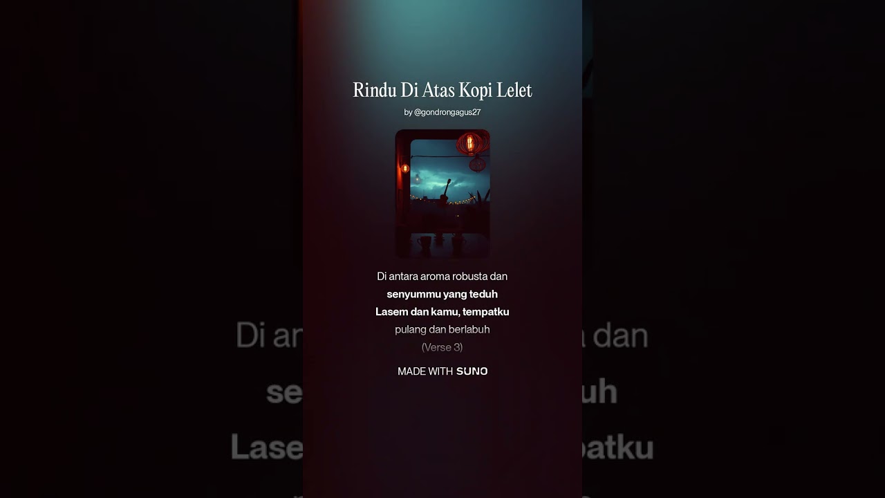 Rindu Di Atas Kopi Lelet