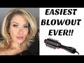 EASIEST BLOWOUT EVER! REVLON ONE STEP HAIR DRYER AND STYLER REVIEW + DEMO