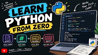 Learn Python From Zero 🐍 | print(), Variables & input() — Video 1