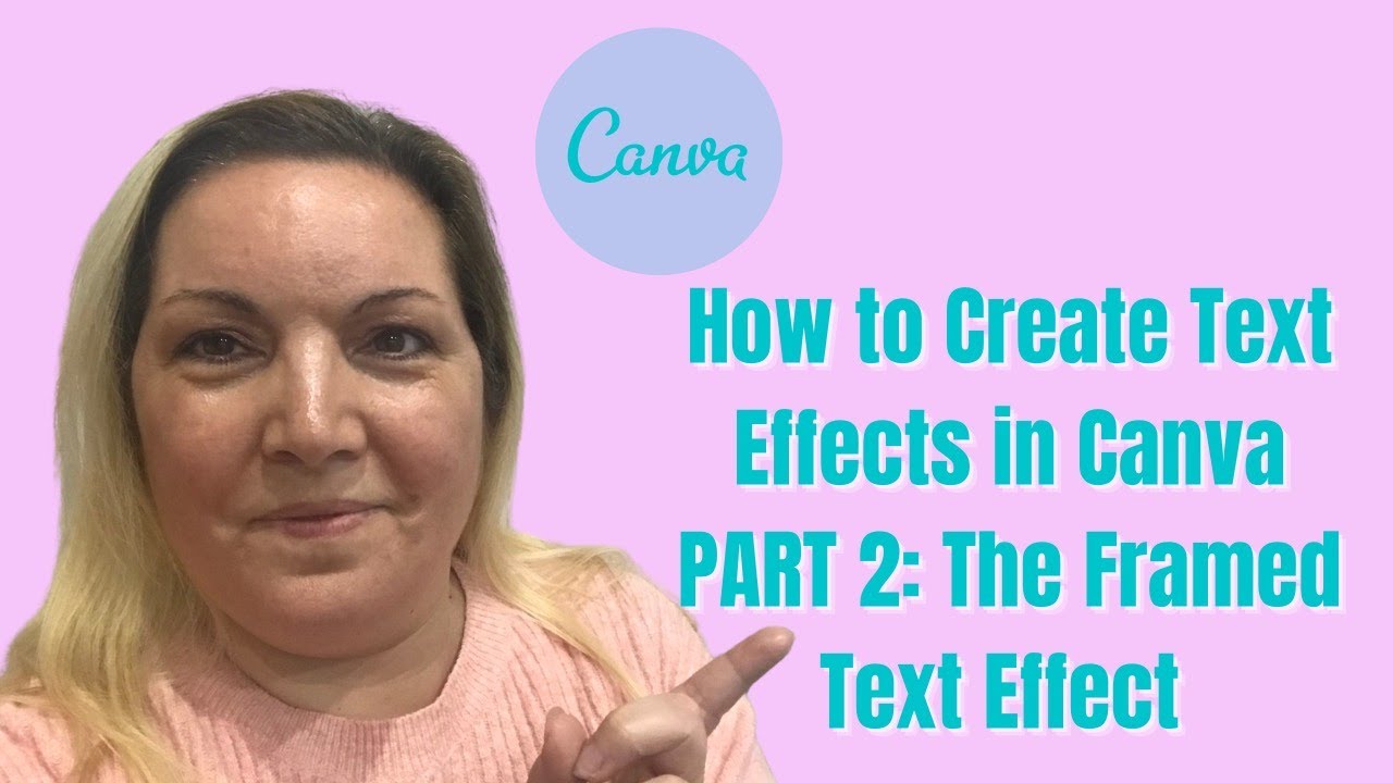 How to Create Text Effects in Canva PART 2 The Framed Text Effect YouTube