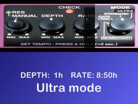 Boss BF 3 Flanger -Samples (parte 2) Ultra Mode - Pan/Gate Mode