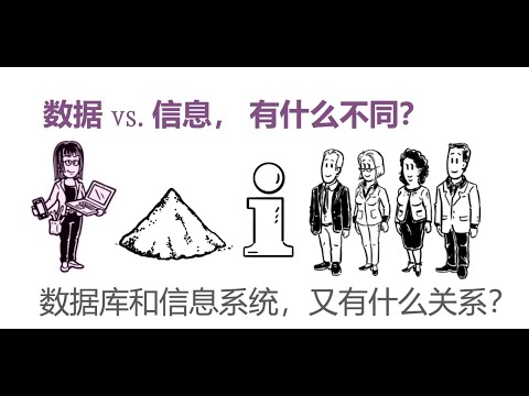 数据 vs. 信息， 数据库 vs. 信息系统，都有什么不同？