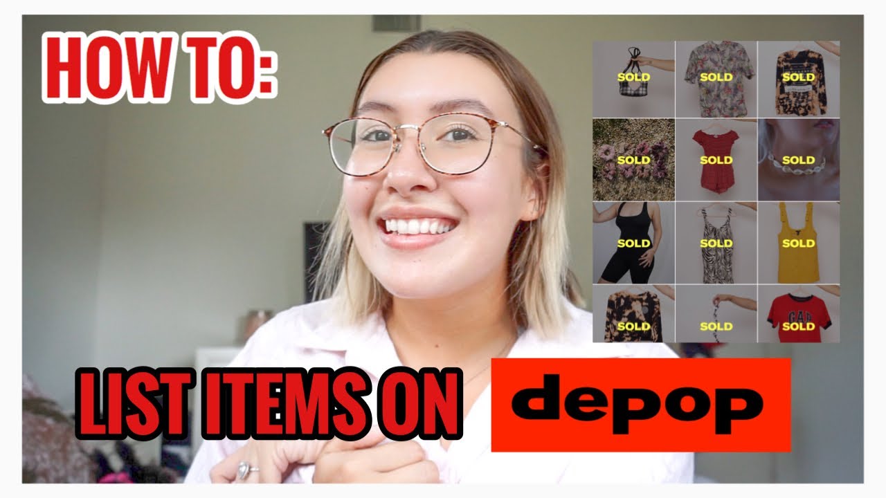 HOW TO LIST ITEMS ON DEPOP FROM START TO FINISH || SELL FAST - YouTube