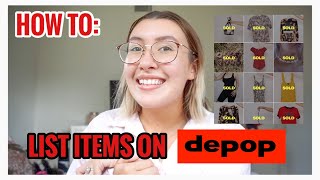 HOW TO LIST ITEMS ON DEPOP FROM START TO FINISH || SELL FAST