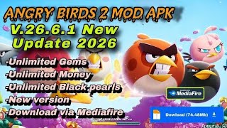 Angry Birds 2 MOD APK V26.6.1 – Unlimited Gems, Money & Black Pearls | New Update 2026 screenshot 3