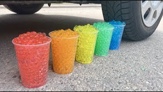 Orbeez Cups Vs Car, Coca Cola Zero, Powerade, Fanta, Sprite And Mentos Different Underground