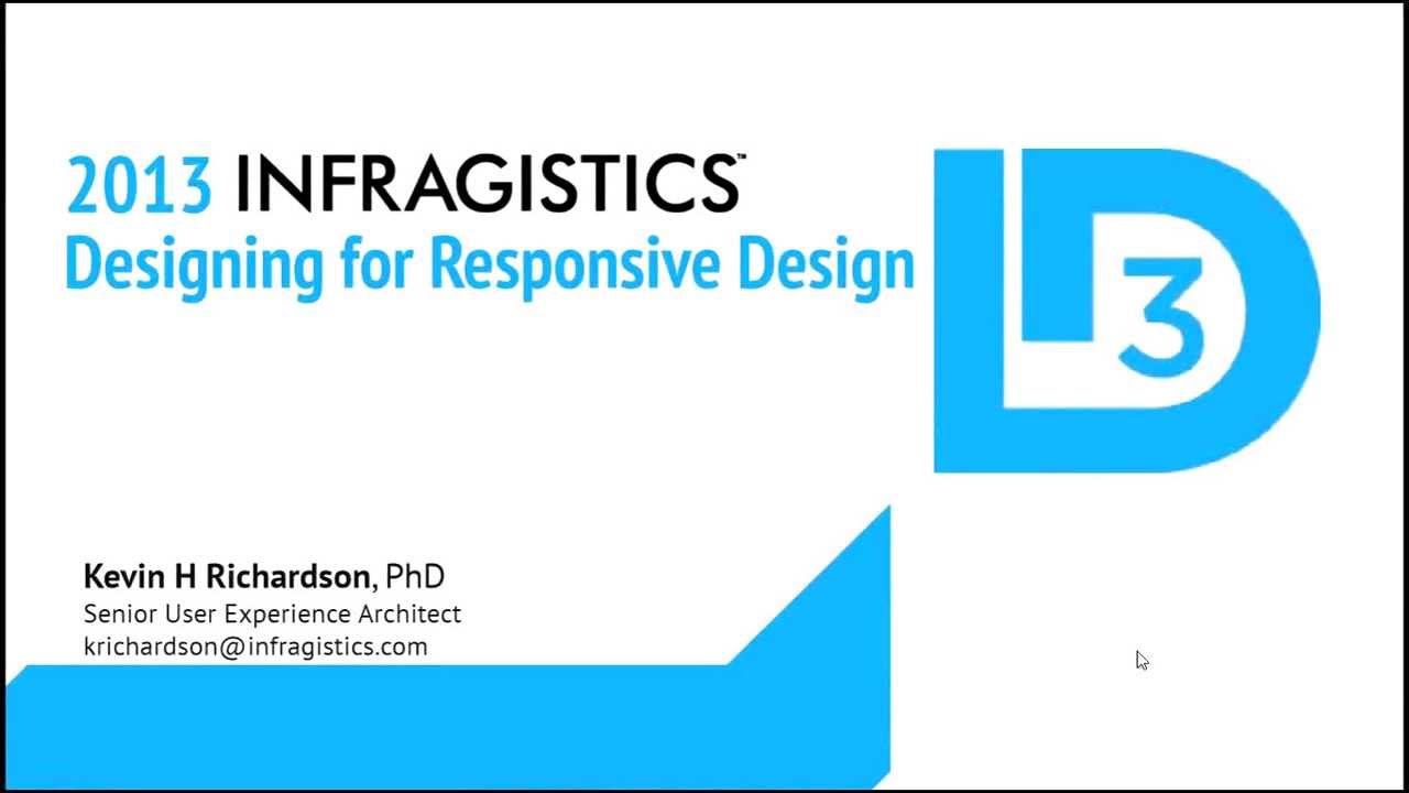 Webinar: Designing for Responsive Design