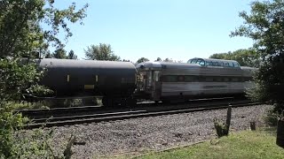 BNSF and Amtrak, Both with PVs, in Wyanet, IL 9/16/21