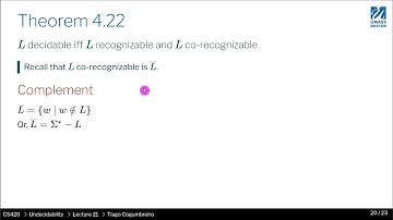 CS420   21   05  Decidable iff recognizable and co recognizable part 1