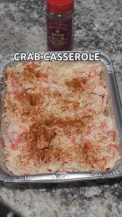 Imitation crab casserole - YouTube