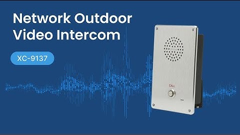 [Product] SPON IP Intercom Station XC-9137, A Compact and powerful Intercom Station