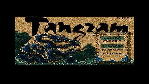 Tangram game intro (Atari ST)