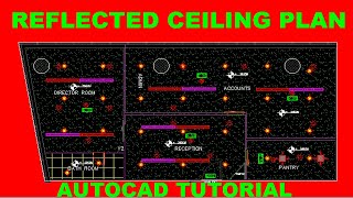 AutoCAD Tutorial Reflected Ceiling plan | RCP Drawing in AutoCAD | How to Draw Reflected Ceiling