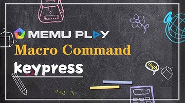 MEmu Macro Command Teaching: keypress