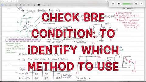 UPDATED Analog Electronics: BJT DC Analysis Revision