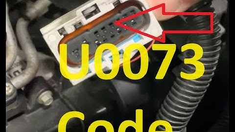 Causes and Fixes U0073 Code: Control Module Communication Bus "A" Off