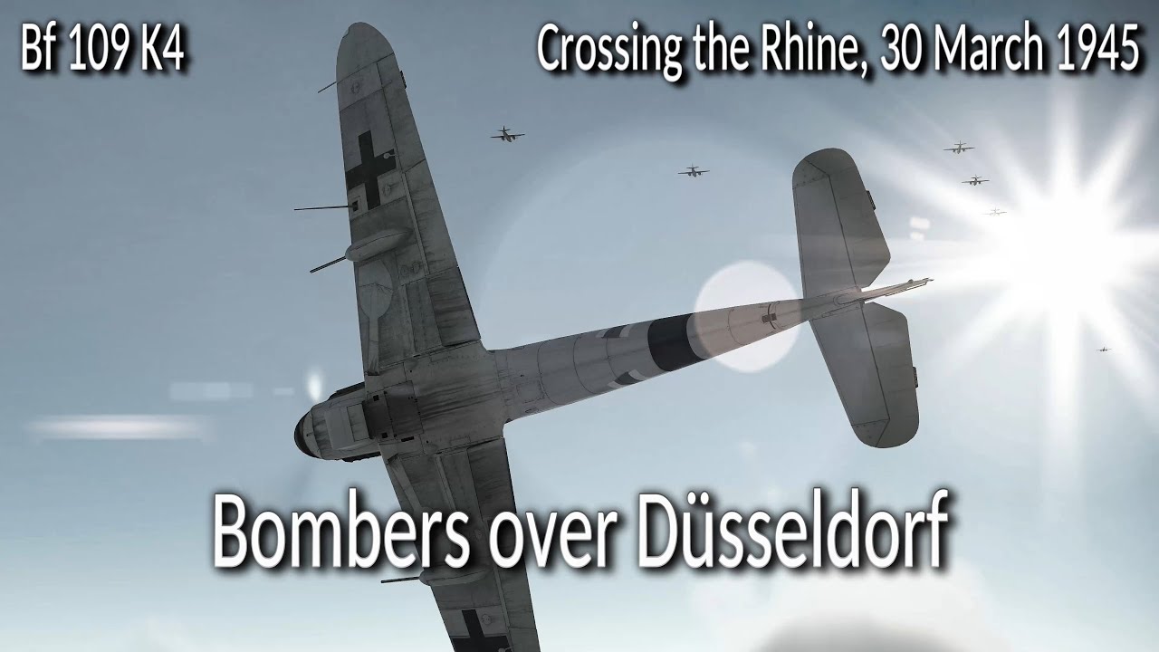 Bf 109 K4 vs. D-26B Marauders approaching Düsseldorf | Cinematic WW2 Air Combat Missions