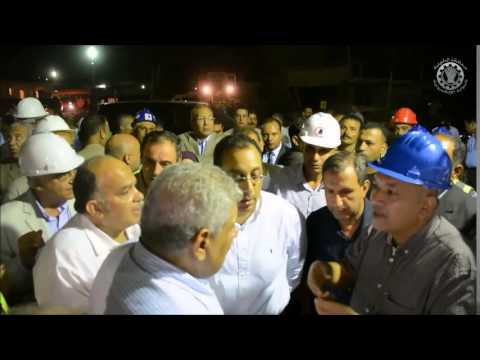 زيارة رئيس الوزراء لبعض محطات مياة الشرب بالدقهلية