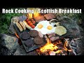 Scottish Breakfast Cooked on a Rock