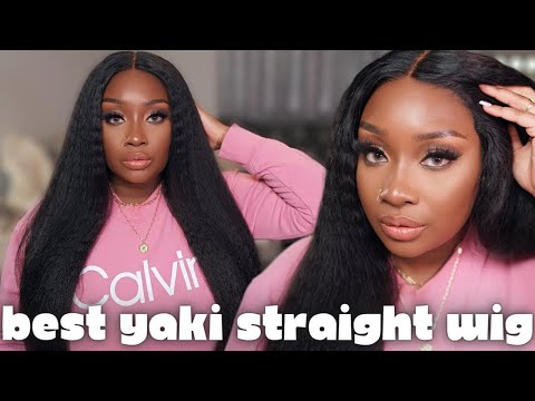 🔔BEST Kinky Straight Wig for Beginners! √ Glueless🔥 | KISSLOVE & makeupD0LL