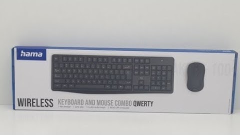 hama wireless keyboard and mouse unboxing