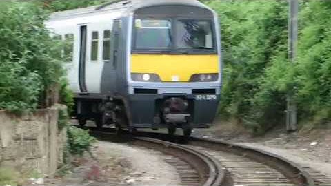 Train Over Witham Level Crossing Heading Back From Braintree