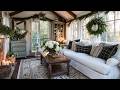 French Country Meets Southern Style in a Cozy Cottage Winter Home Tour with Charming Warmth