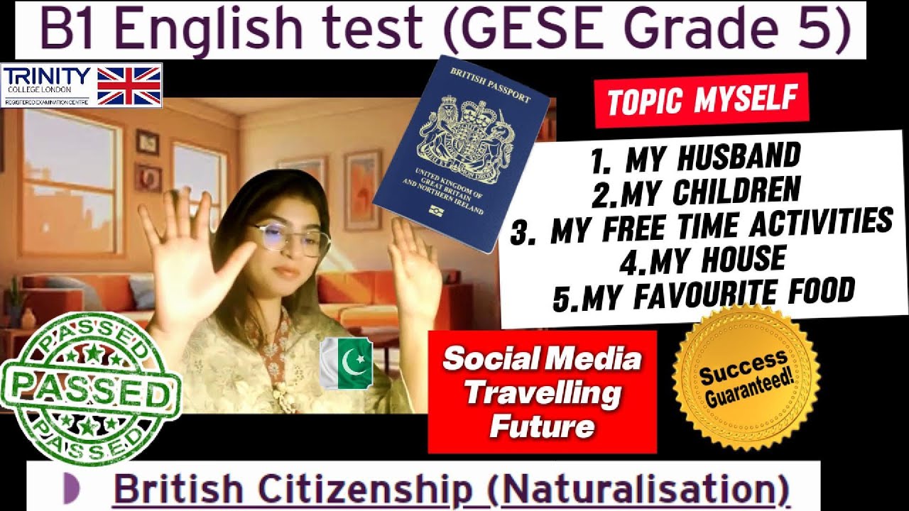 Тест по английскому языку B1 (GESE, 5 класс) | Британское гражданство SELT | Тринити-колледж Лонд...
