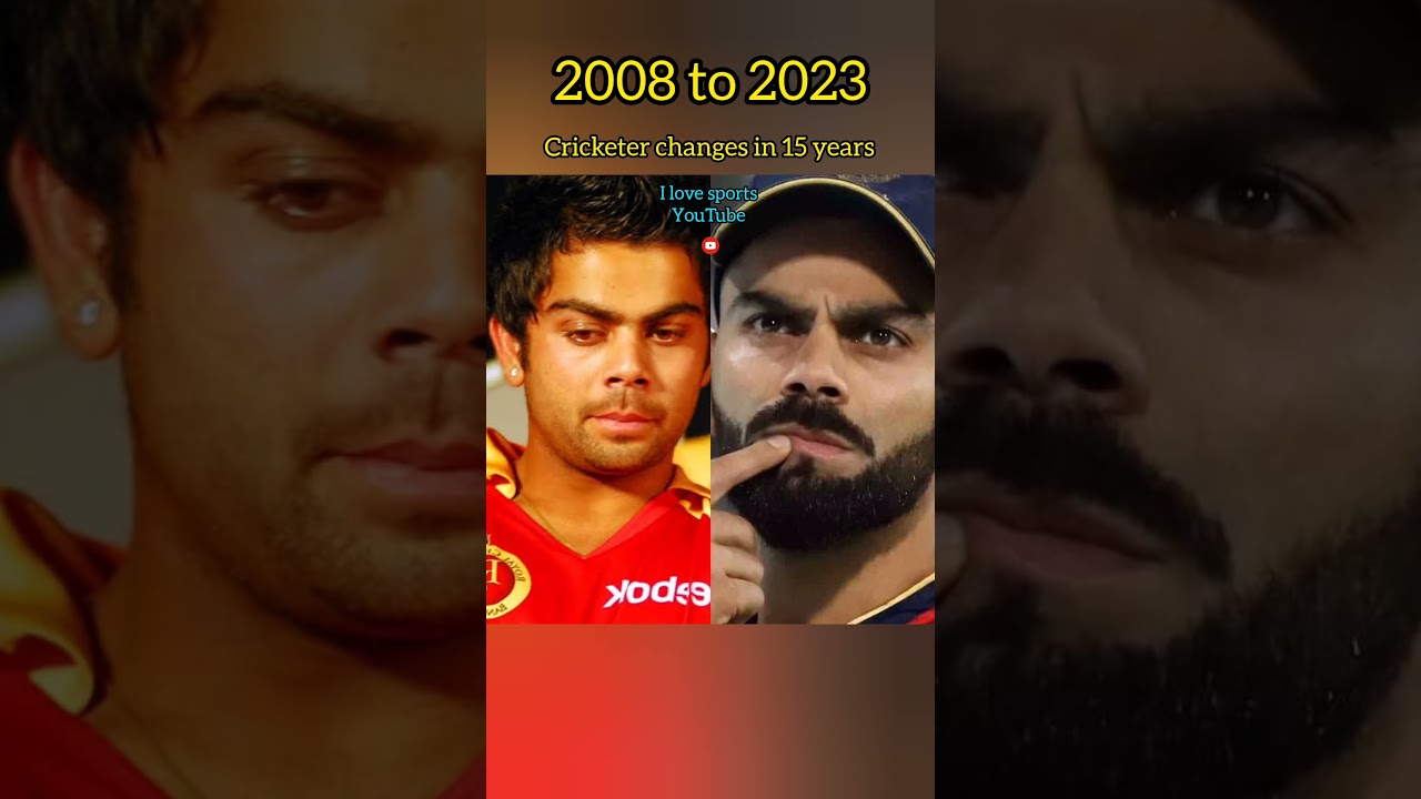 look how much 2008 cricketers like virat kohli ,Smith,boult changes in 15 years 2023 
