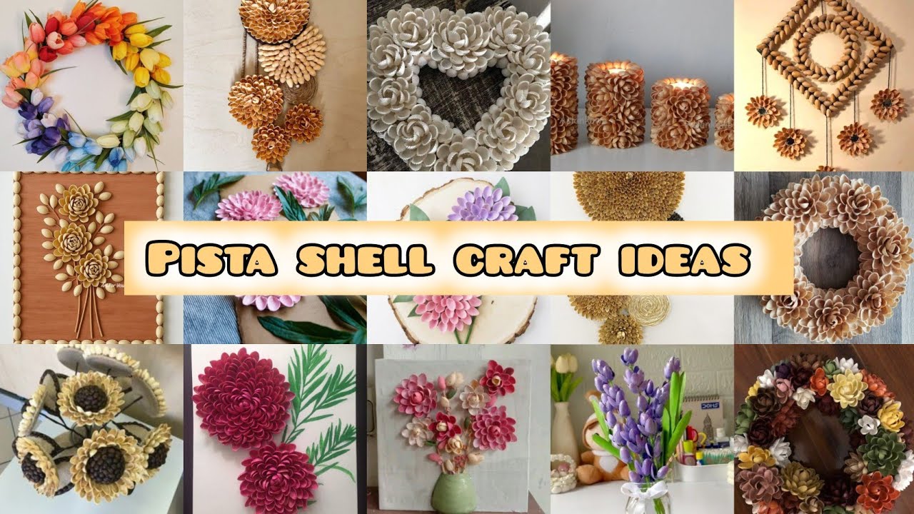 Beautiful Pista Shell Art & Craft Ideas | Easy Home Decor DIY