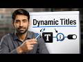 Power BI Dynamic Titles &amp; Custom Tooltips | Build Interactive Dashboards