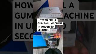 HOW TO FILL A GUMBALL MACHINE IN UNDER 60 SECONDS… #gumballmachine #business #satisfying
