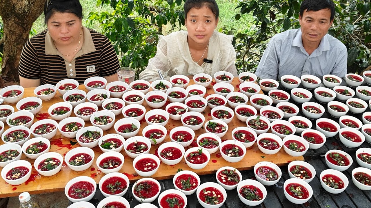 Kinh Hoàng Với Cuộc Thi Ăn Gần 150 Bát Tiết Canh Giữa 3 Thánh Ăn Ở Sơn La