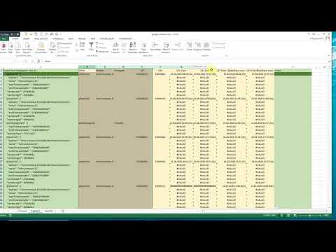 Google Location Data to Excel