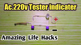 wireless ac line tester | homemade ac line tester | touchless ac line detector